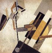 El Lissitzky Proun oil on canvas